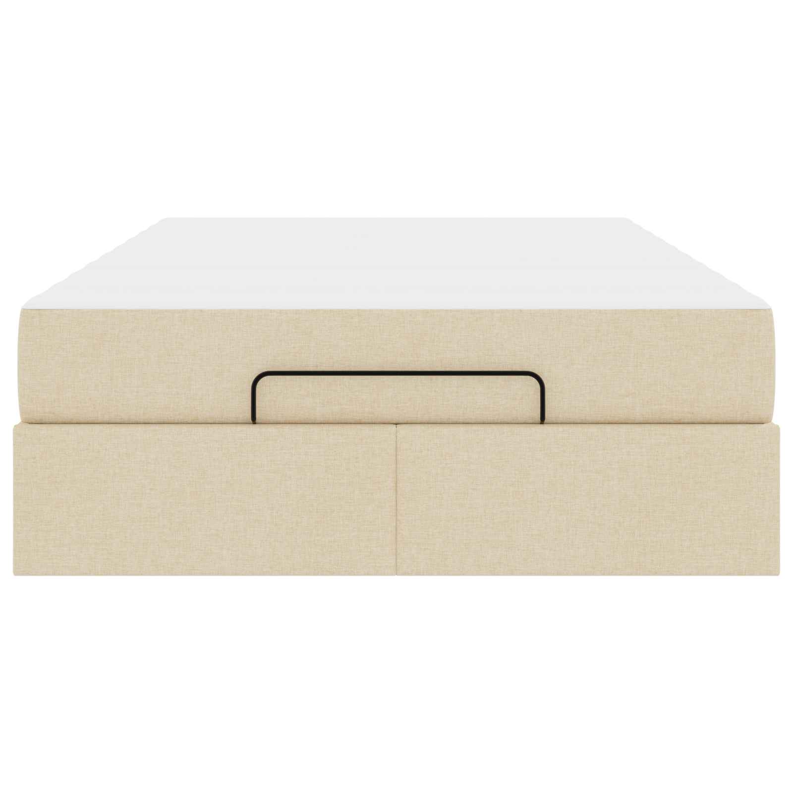 Struttura letto con materasso con materasso 2 pcs Crema Tessuto 3399478