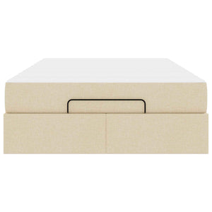 Struttura letto con materasso con materasso 2 pcs Crema Tessuto 3399478