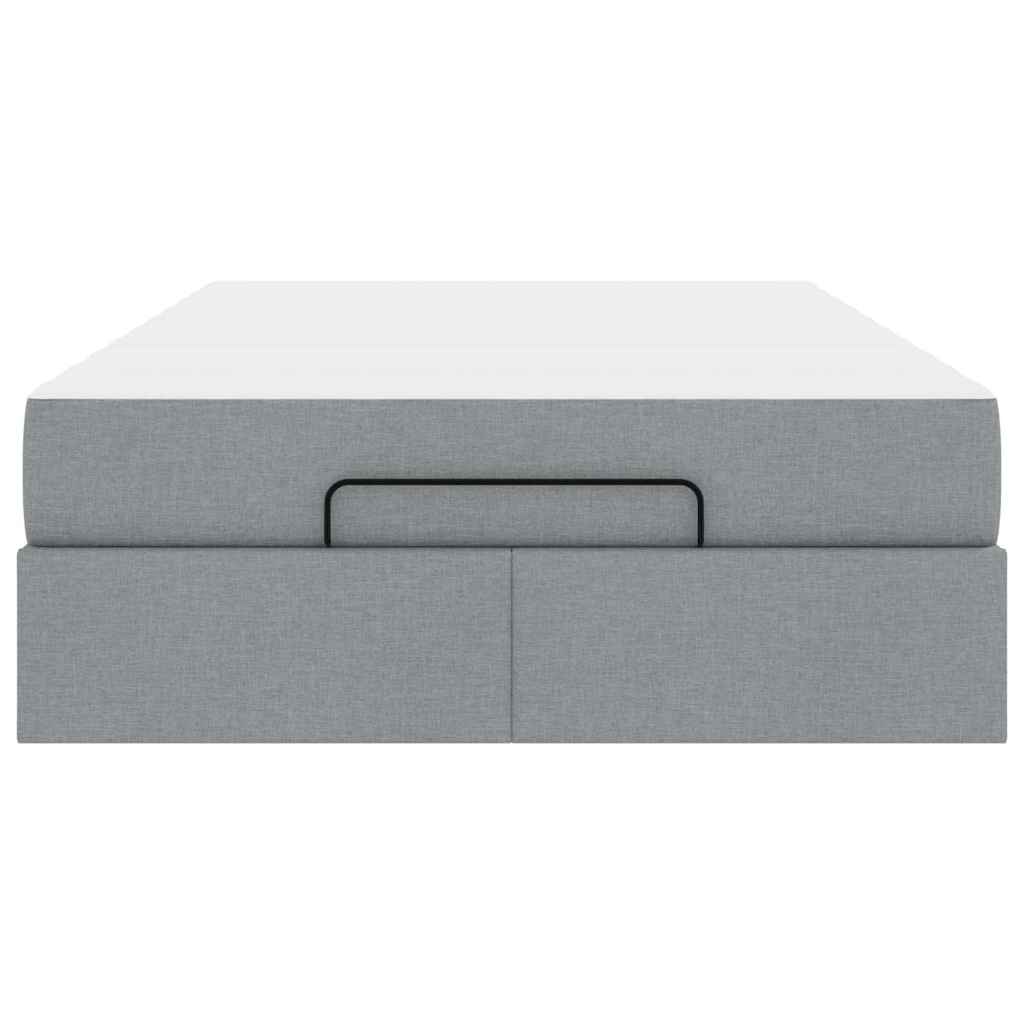 vidaXL Struttura del letto Grigio chiaro 120 x 200 cm Tessuto