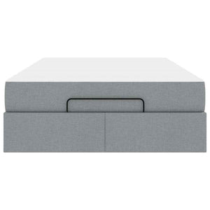 vidaXL Struttura del letto Grigio chiaro 120 x 200 cm Tessuto