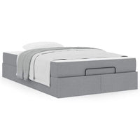 vidaXL Struttura del letto Grigio chiaro 120 x 200 cm Tessuto