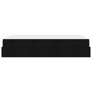 vidaXL Struttura del letto con materasso Nero 120 x 200 cm Tessuto