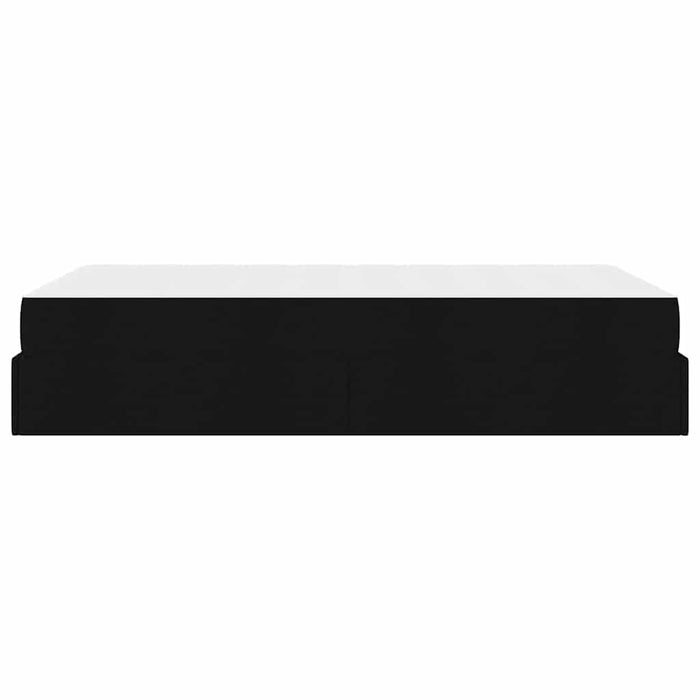 vidaXL Struttura del letto con materasso Nero 120 x 200 cm Tessuto