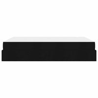 vidaXL Struttura del letto con materasso Nero 140 x 190 cm Tessuto