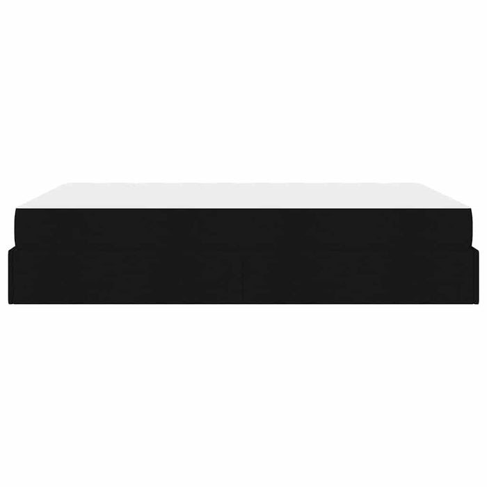 vidaXL Struttura del letto con materasso Nero 140 x 200 cm Tessuto