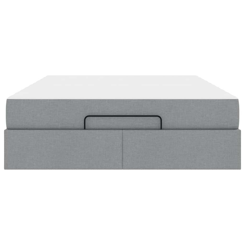 vidaXL Struttura del letto Grigio chiaro 160 x 200 cm Tessuto