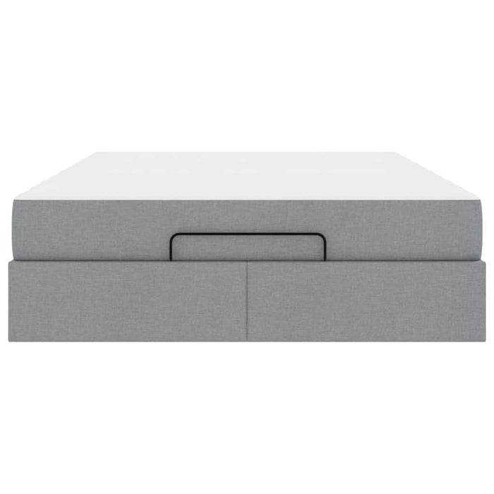 vidaXL Struttura del letto Grigio chiaro 160 x 200 cm Tessuto