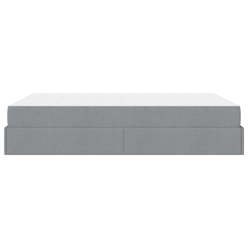 vidaXL Struttura del letto Grigio chiaro 160 x 200 cm Tessuto