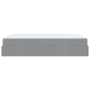 vidaXL Struttura del letto Grigio chiaro 160 x 200 cm Tessuto