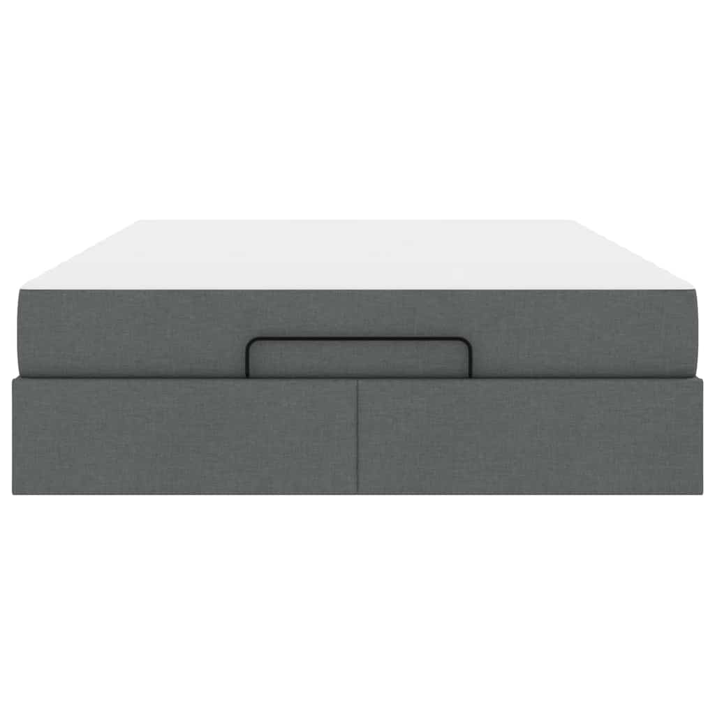vidaXL Struttura del letto Grigio scuro 160 x 200 cm Tessuto