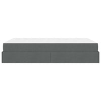 vidaXL Struttura del letto Grigio scuro 160 x 200 cm Tessuto