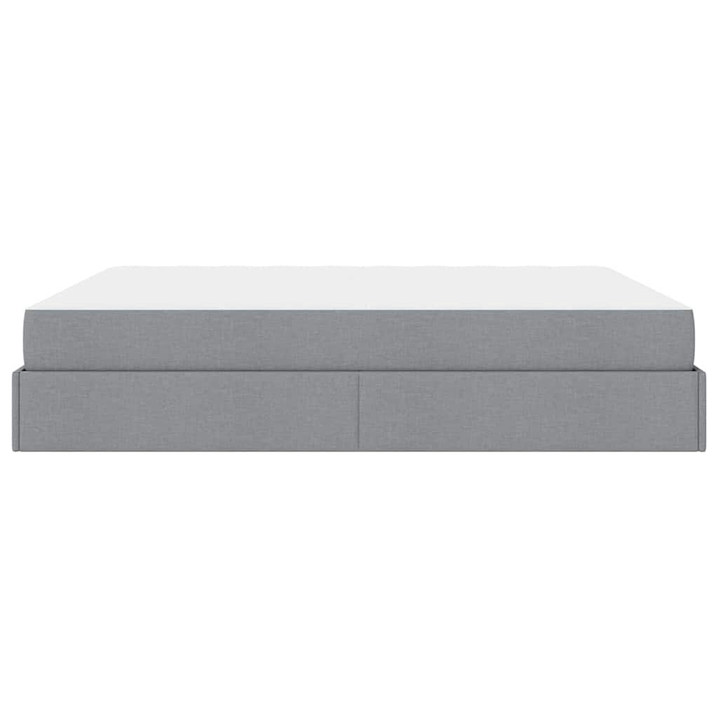 vidaXL Struttura del letto Grigio chiaro 180 x 200 cm Tessuto