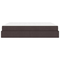 vidaXL Struttura del letto Marrone scuro 180 x 200 cm Tessuto