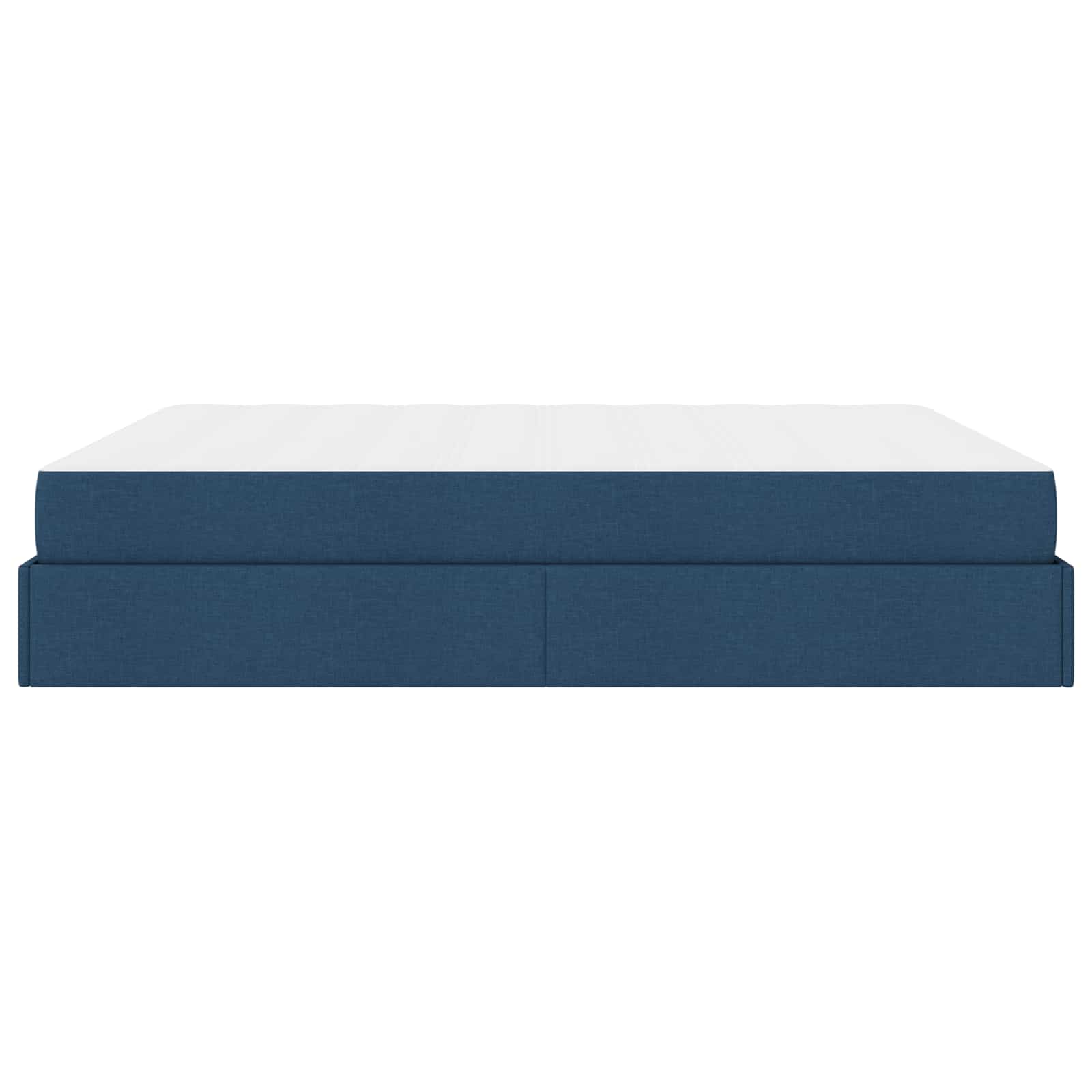 Struttura letto con materasso con materasso 2 pcs Blu Tessuto 3399514