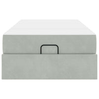 vidaXL Struttura del letto Grigio chiaro 80 x 200 cm Velluto