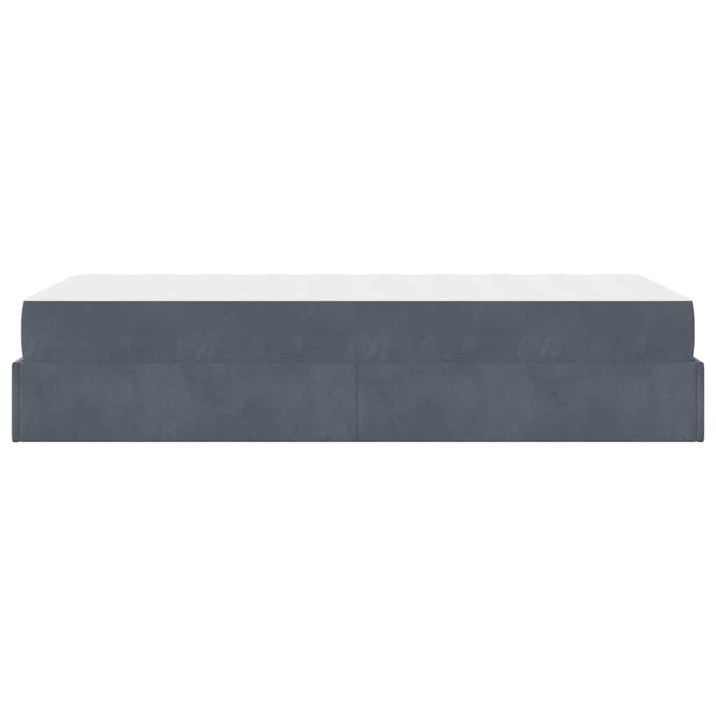 vidaXL Struttura del letto Grigio scuro 80 x 200 cm Velluto