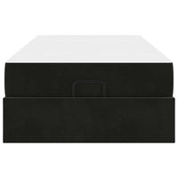 vidaXL Struttura del letto con materasso Nero 80 x 200 cm Velluto