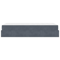 vidaXL Struttura del letto Grigio scuro 90 x 200 cm Velluto