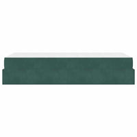 vidaXL Struttura del letto Verde scuro 90 x 200 cm Velluto