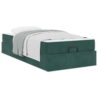 Struttura letto con materasso con materasso 2 pcs Verde Velluto 3399543