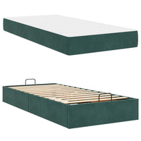 Struttura letto con materasso con materasso 2 pcs Verde Velluto 3399543