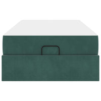 Struttura letto con materasso con materasso 2 pcs Verde Velluto 3399543