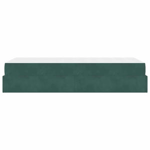 vidaXL Struttura del letto Verde scuro 100 x 200 cm Velluto