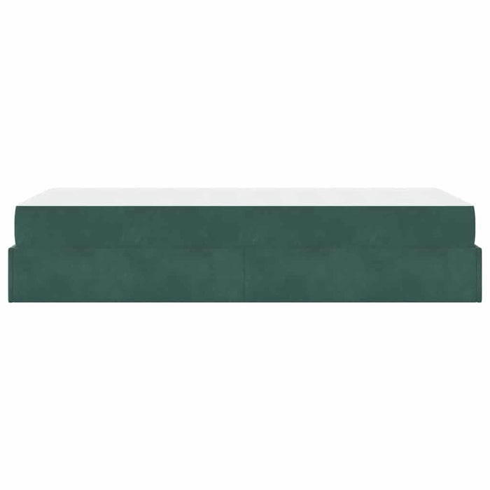 Struttura letto con materasso con materasso 2 pcs Verde Velluto 3399543
