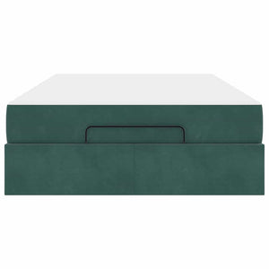 vidaXL Struttura del letto Verde scuro 120 x 190 cm Velluto