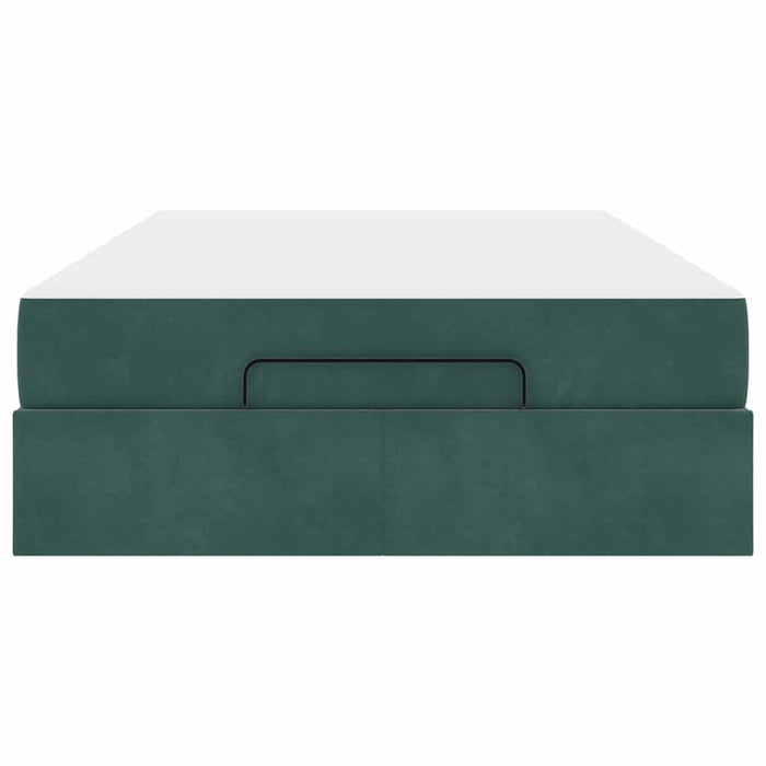 vidaXL Struttura del letto Verde scuro 120 x 190 cm Velluto