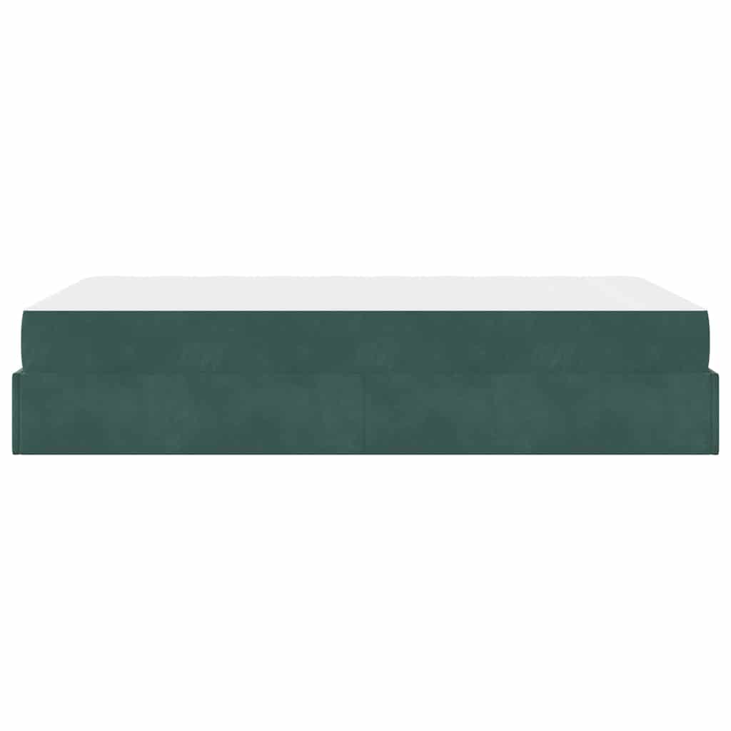 vidaXL Struttura del letto Verde scuro 120 x 190 cm Velluto