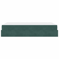 vidaXL Struttura del letto Verde scuro 120 x 190 cm Velluto