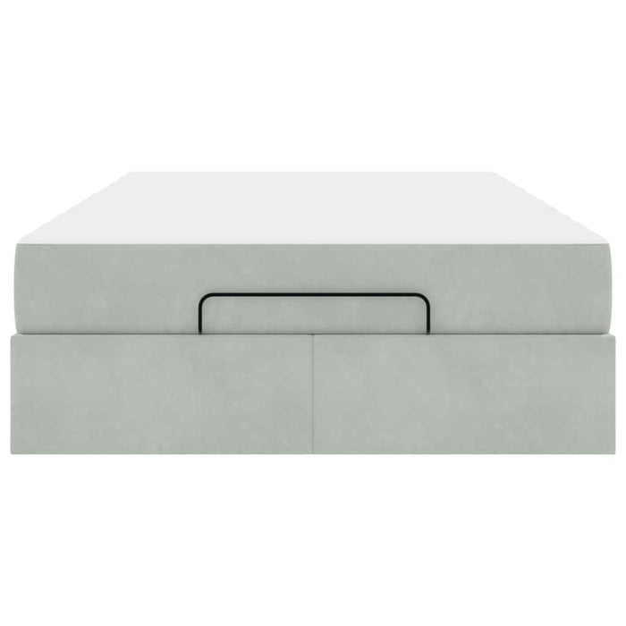 vidaXL Struttura del letto Grigio chiaro 120 x 200 cm Velluto
