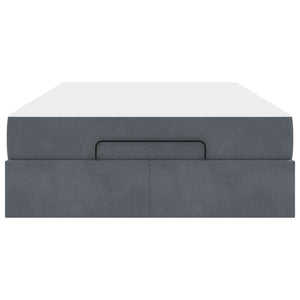 vidaXL Struttura del letto Grigio scuro 120 x 200 cm Velluto