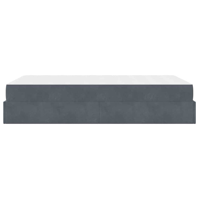 vidaXL Struttura del letto Grigio scuro 120 x 200 cm Velluto