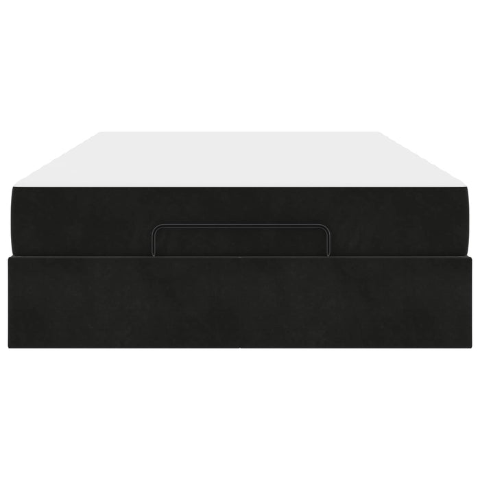 Struttura letto con materasso con materasso 2 pcs Nero Velluto 3399554