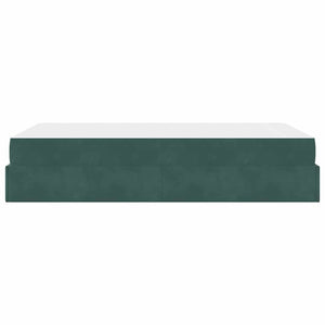 vidaXL Struttura del letto Verde scuro 120 x 200 cm Velluto