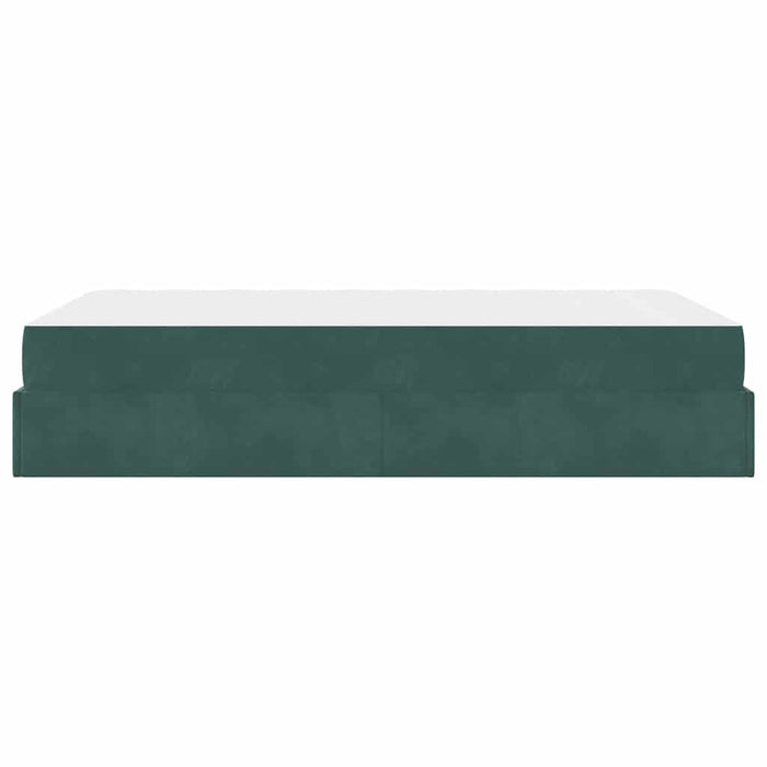 vidaXL Struttura del letto Verde scuro 120 x 200 cm Velluto