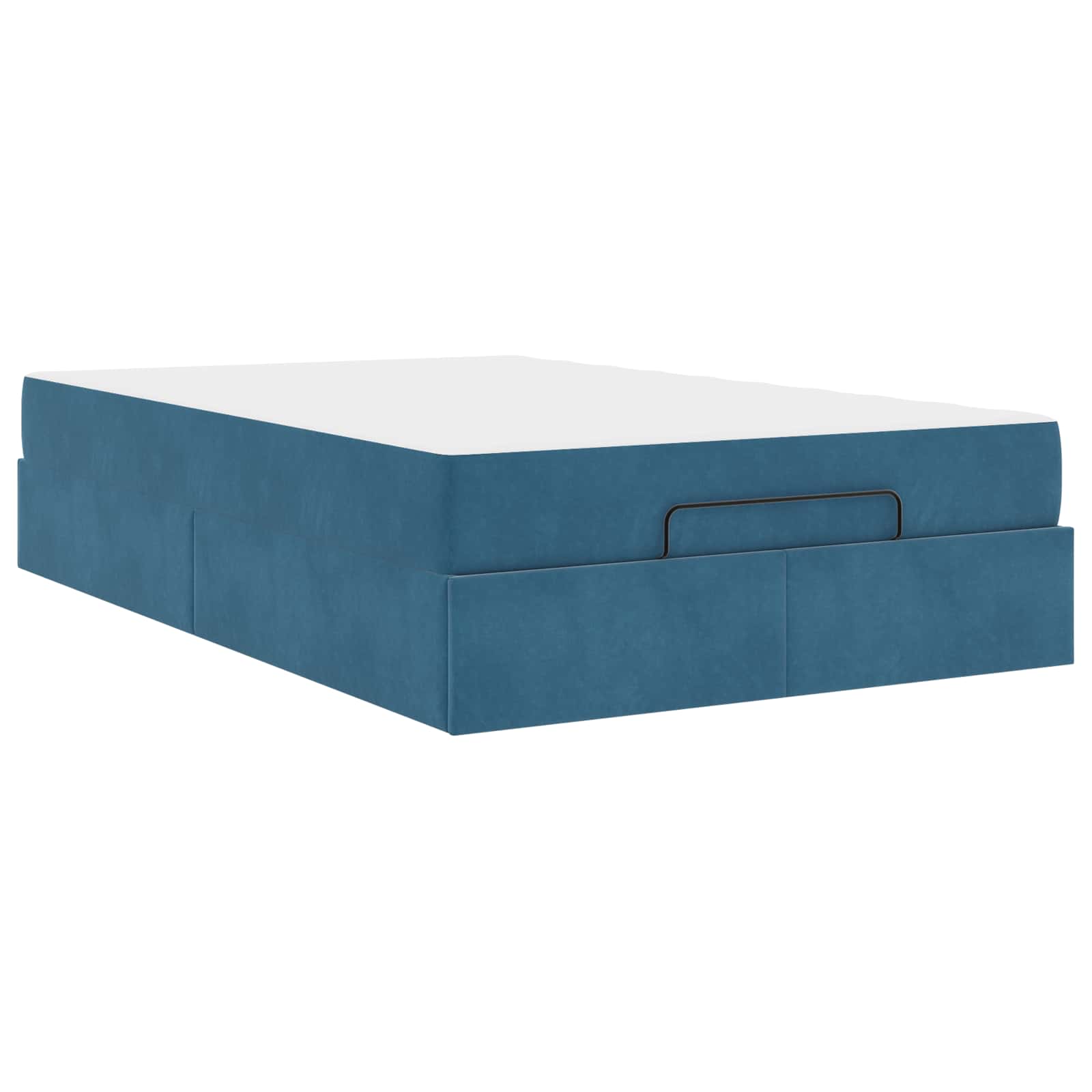 Struttura letto con materasso con materasso 2 pcs Blu Velluto 3399556