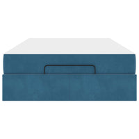 Struttura letto con materasso con materasso 2 pcs Blu Velluto 3399556