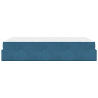 Struttura letto con materasso con materasso 2 pcs Blu Velluto 3399556
