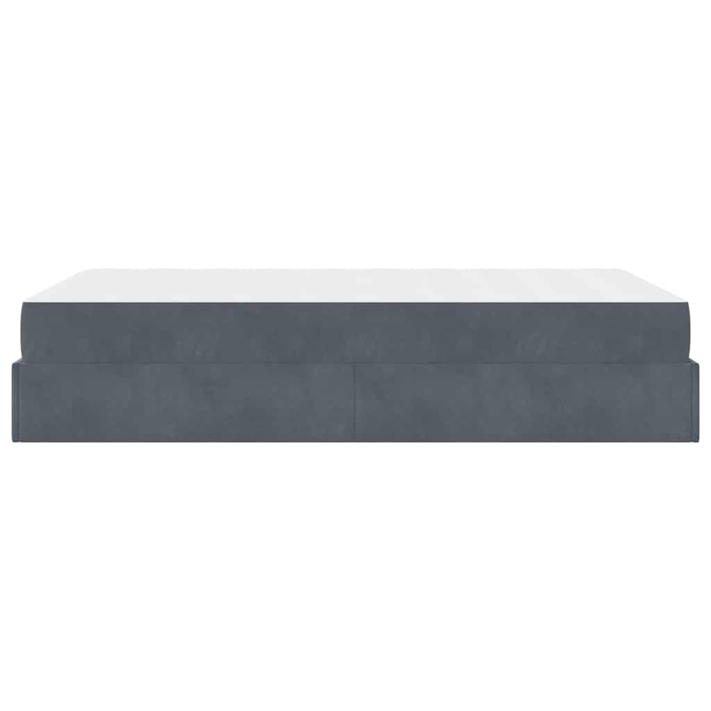 vidaXL Struttura del letto Grigio scuro 140 x 190 cm Velluto