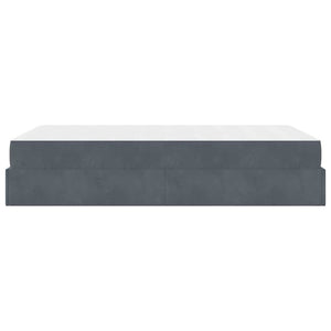 vidaXL Struttura del letto Grigio scuro 140 x 190 cm Velluto