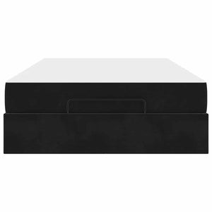 vidaXL Struttura del letto con materasso Nero 140 x 190 cm Velluto