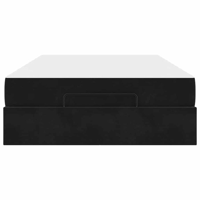 vidaXL Struttura del letto con materasso Nero 140 x 190 cm Velluto