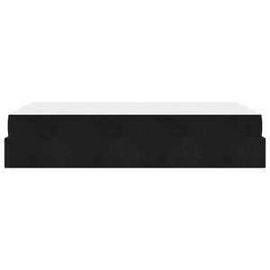 vidaXL Struttura del letto con materasso Nero 140 x 190 cm Velluto