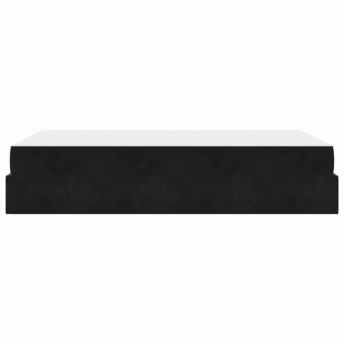 vidaXL Struttura del letto con materasso Nero 140 x 190 cm Velluto