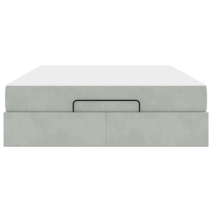 vidaXL Struttura del letto Grigio chiaro 140 x 200 cm Velluto