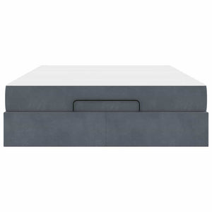 vidaXL Struttura del letto Grigio scuro 140 x 200 cm Velluto