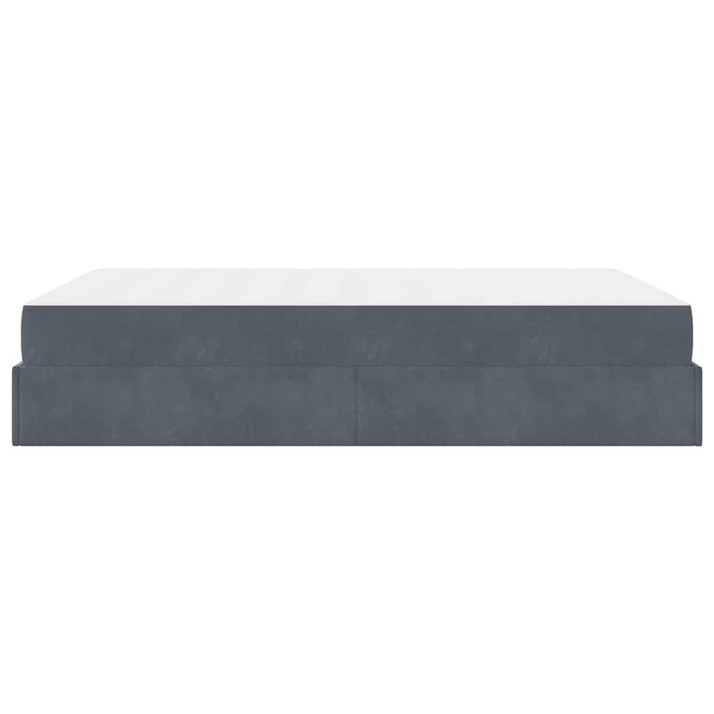 vidaXL Struttura del letto Grigio scuro 140 x 200 cm Velluto